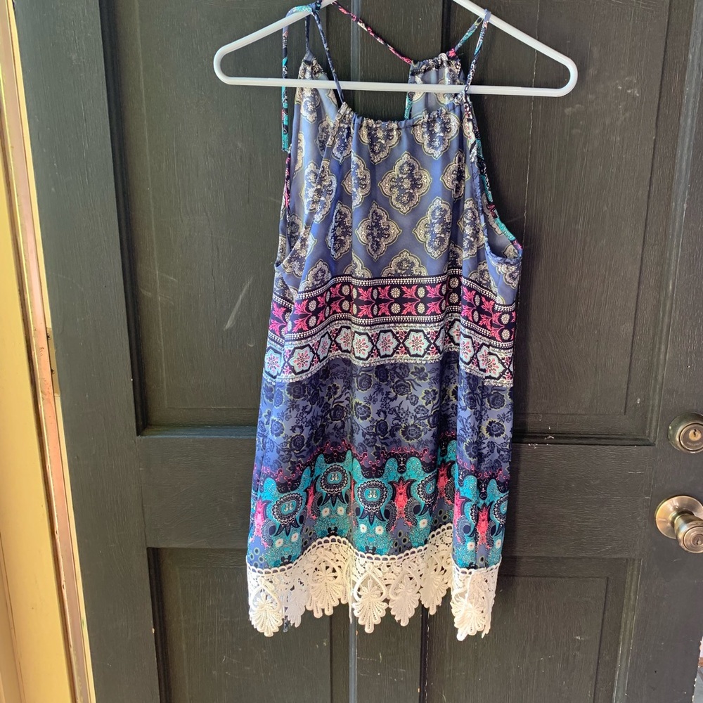 Racer Back printed top